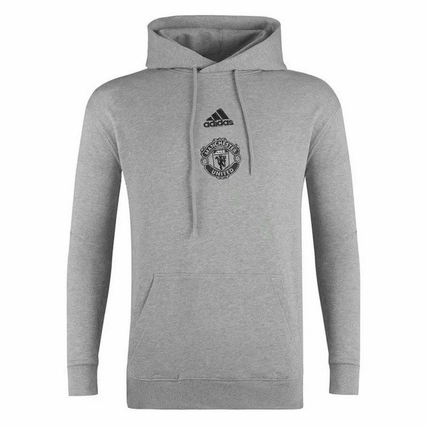 Sudaderas Con Capucha Manchester United 2020 2021 Gris